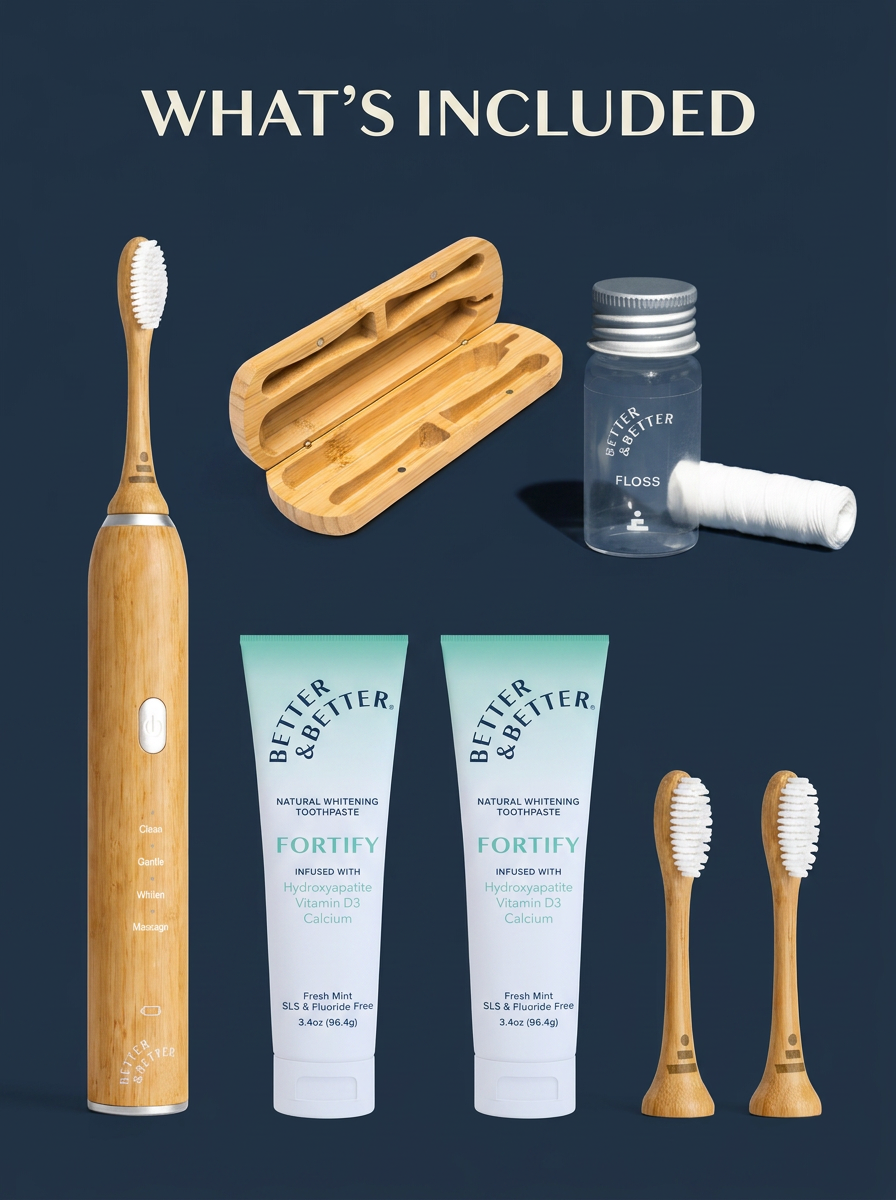 Complete Mineral Armor oral care products arranged on a clean surface