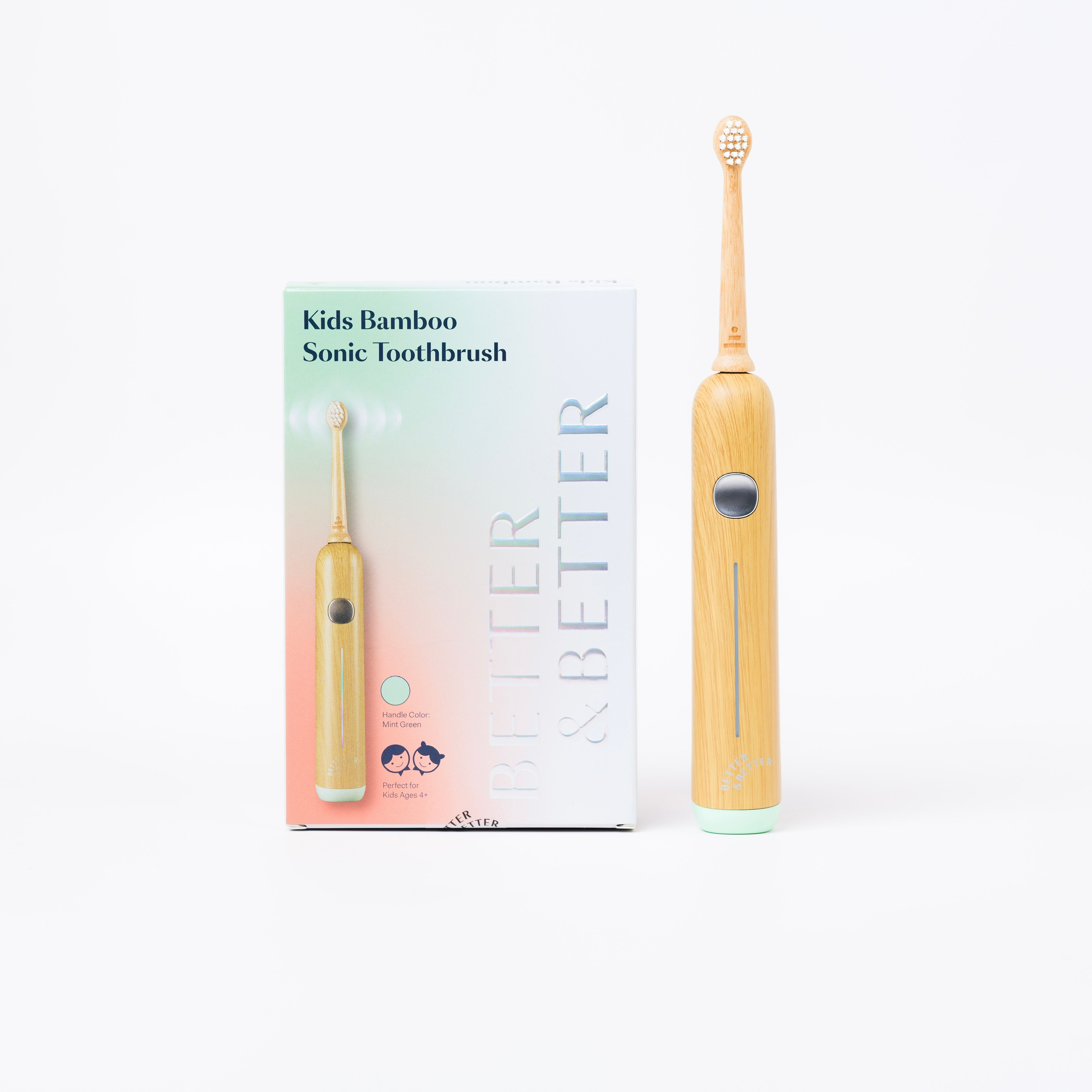 Kids Bamboo Sonic Toothbrush (Green)