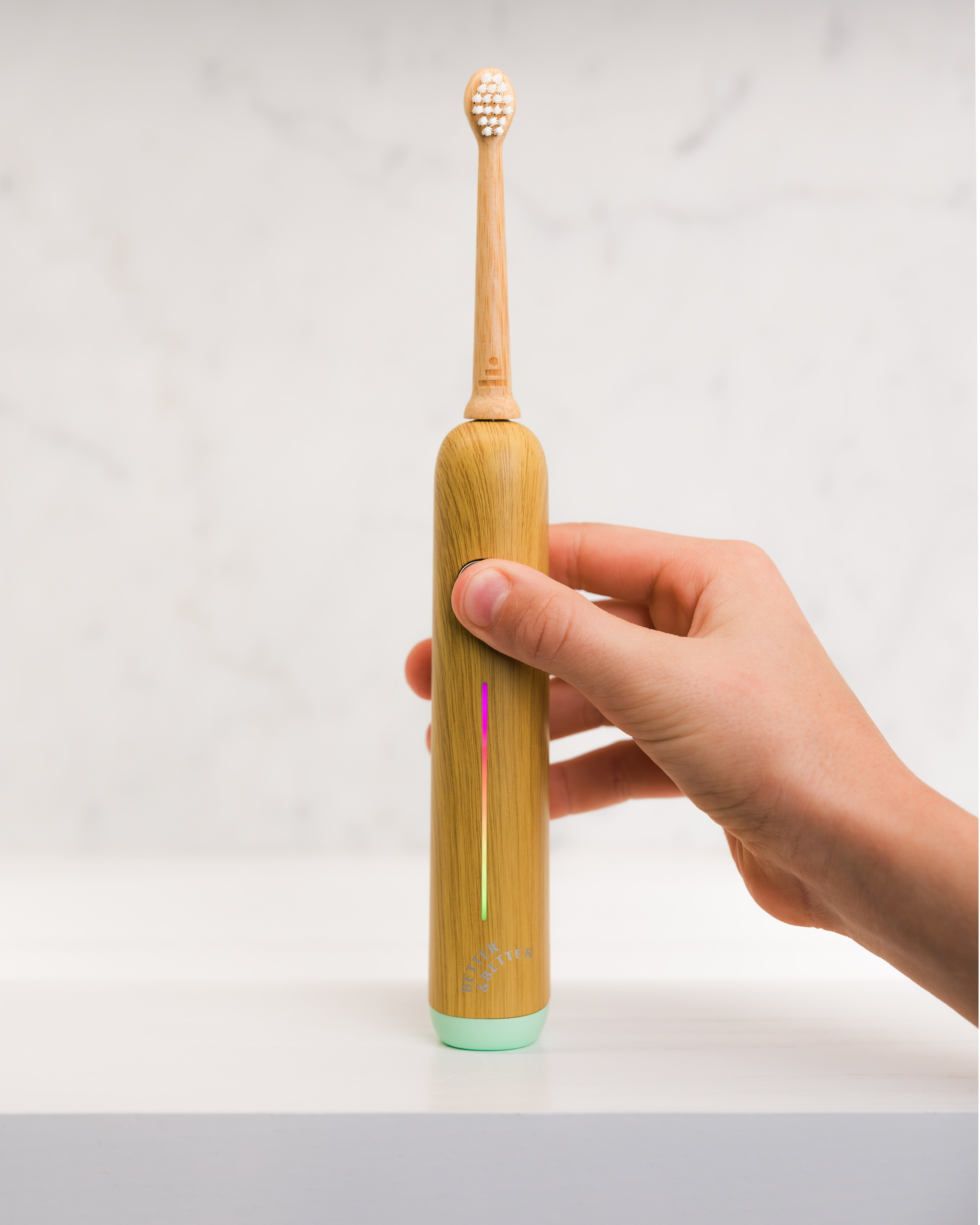 Kids Bamboo Sonic Toothbrush (Green)