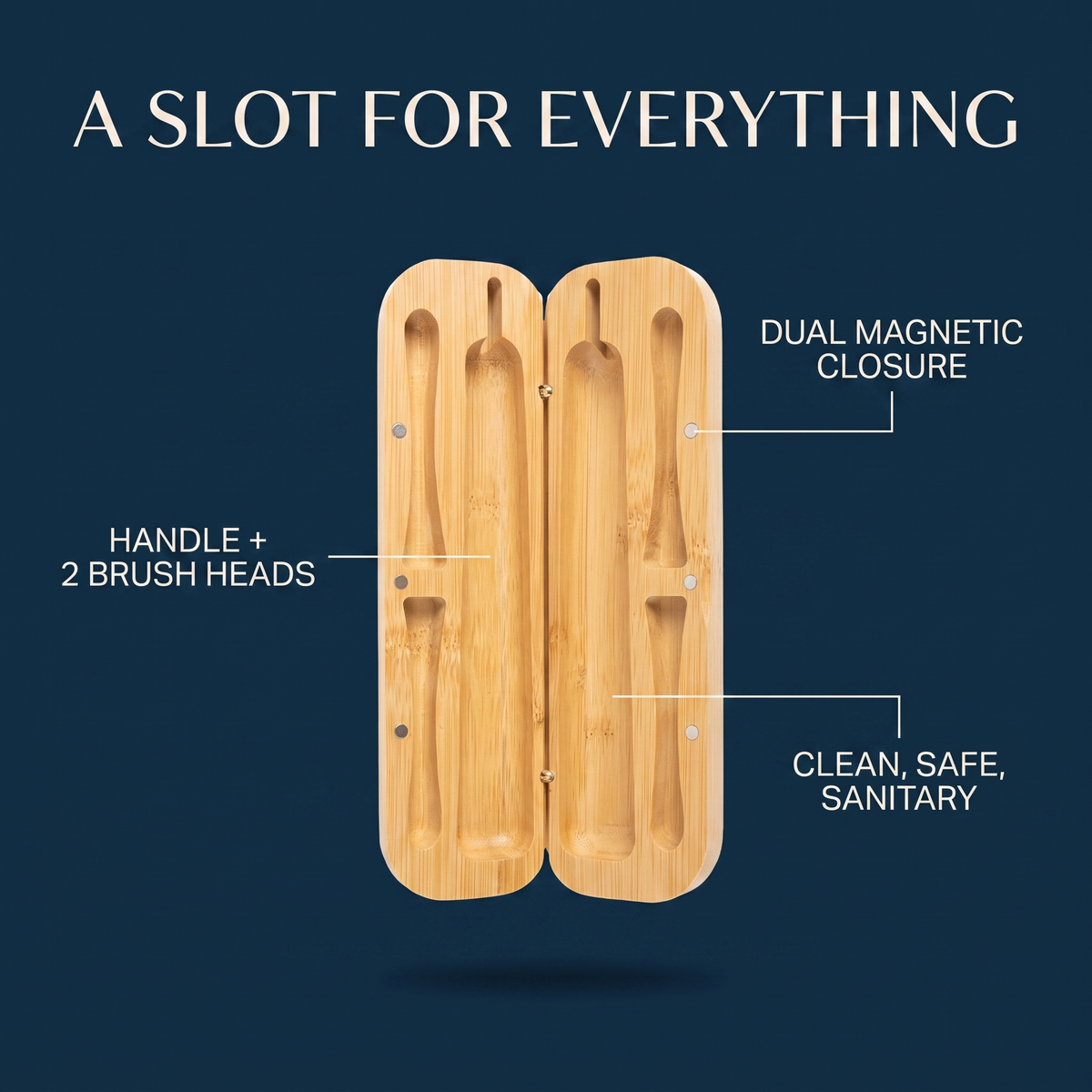 Kids Bamboo Sonic Toothbrush Travel Case, lifestyle image 4