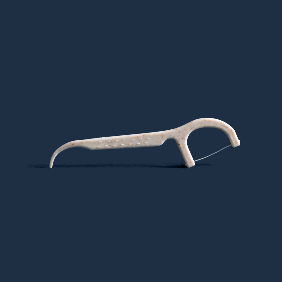 Plastic-free floss picks